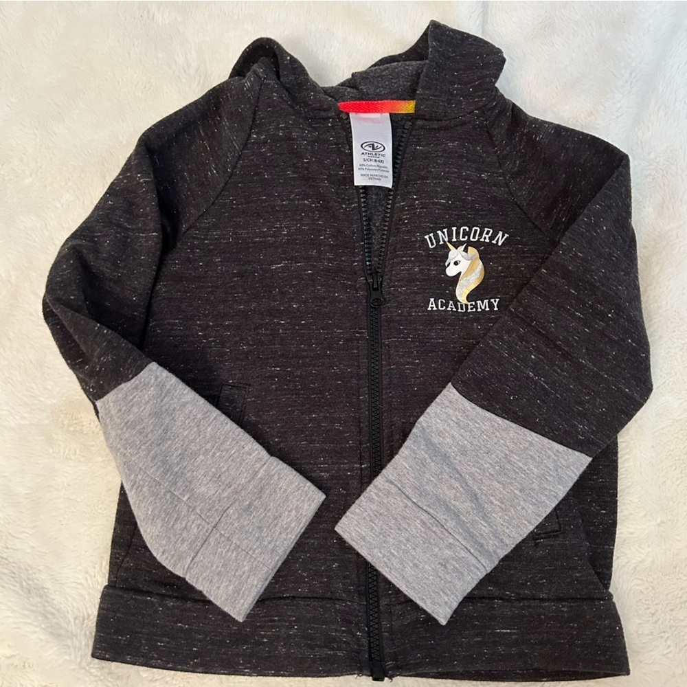 Size 6X GIRLS Unicorn Academy Zip-Up Jacket B3